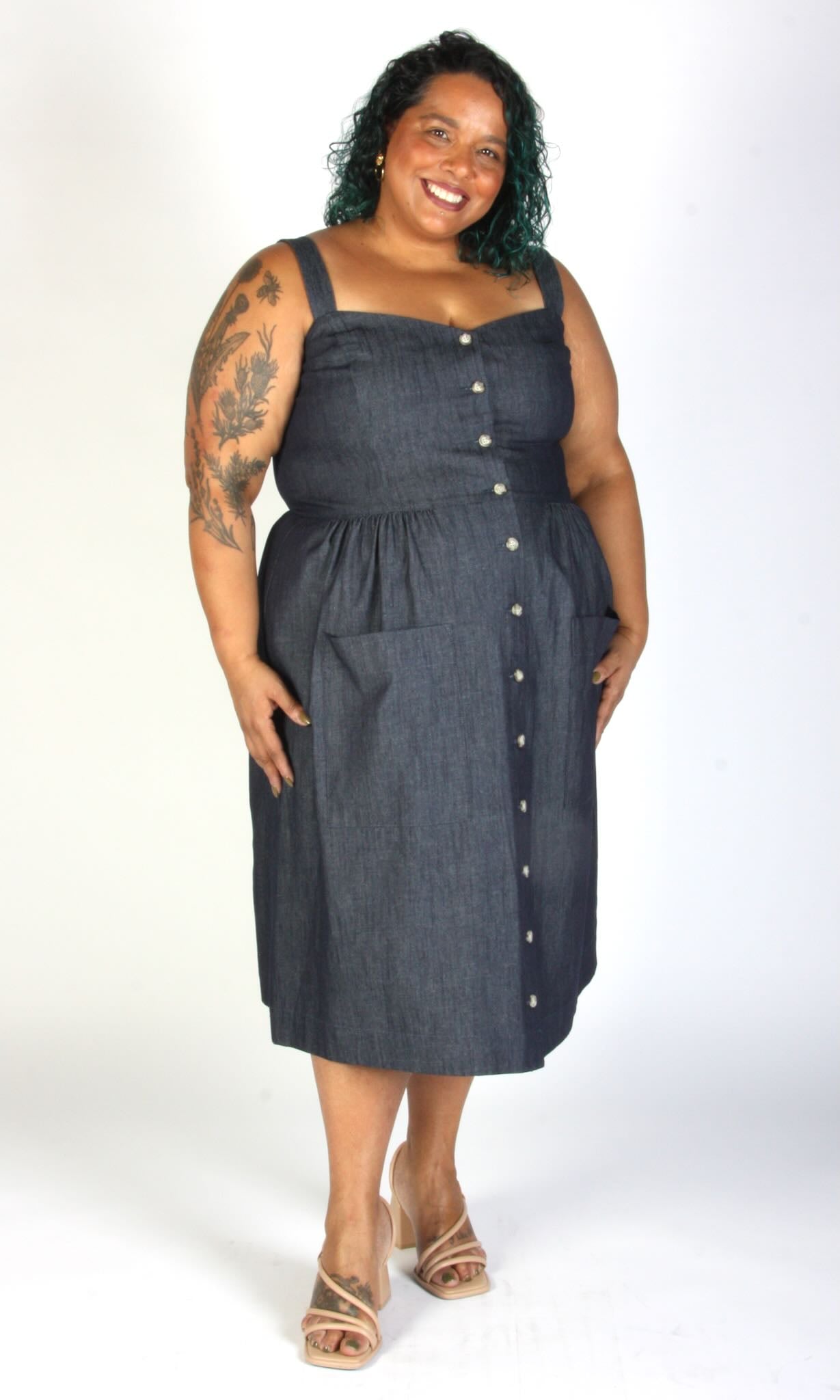Thistlebird Dress - Dark Wash