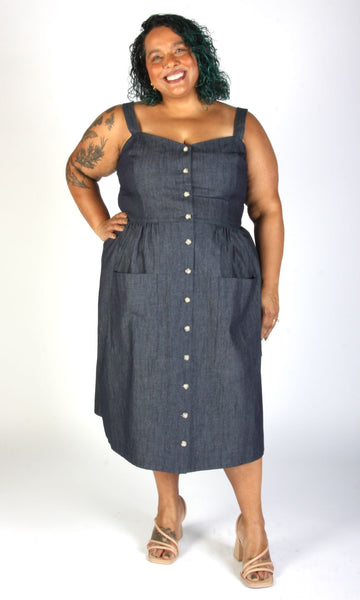 Thistlebird Dress - Dark Wash