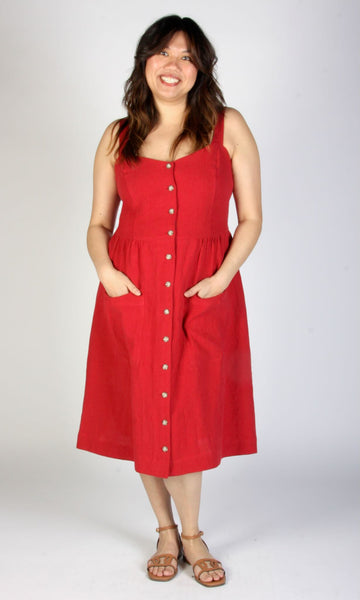 Thistlebird Dress - Geranium