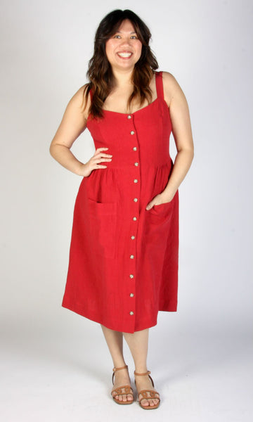 Thistlebird Dress - Geranium