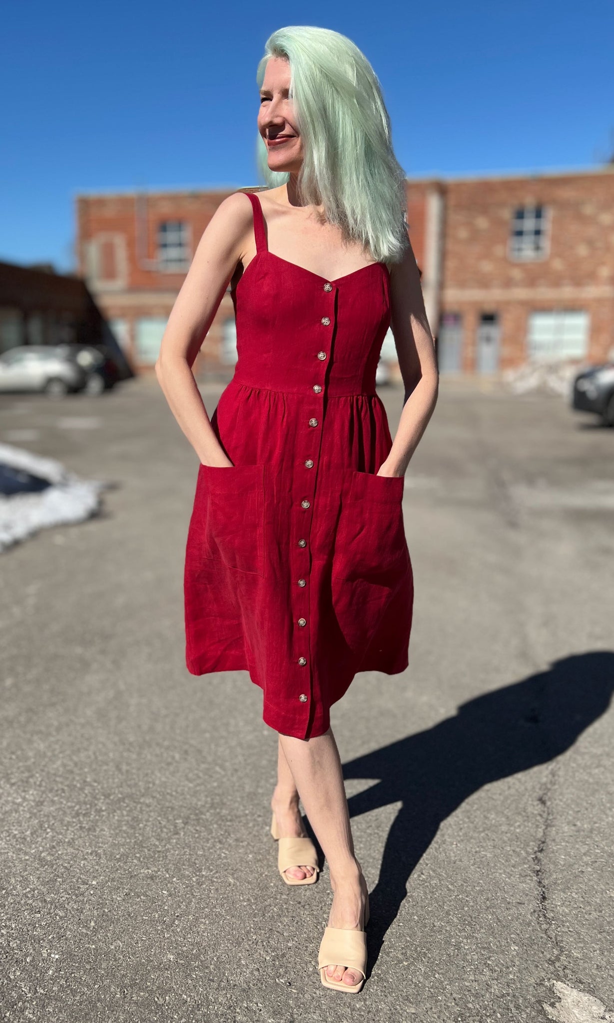 Thistlebird Dress - Geranium