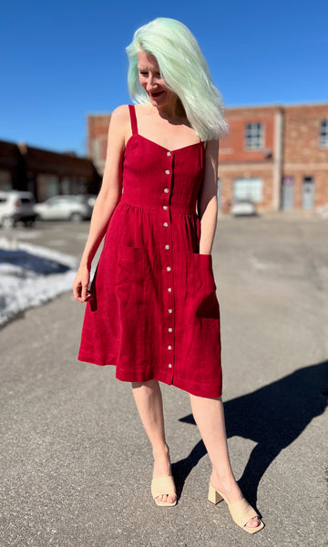 Thistlebird Dress - Geranium