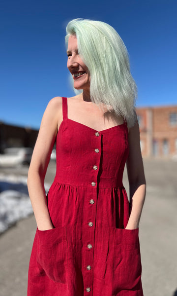 Thistlebird Dress - Geranium