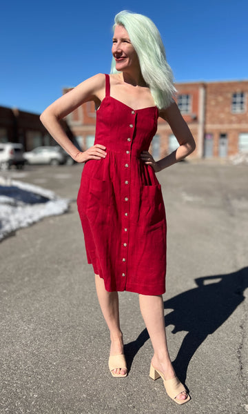 Thistlebird Dress - Geranium