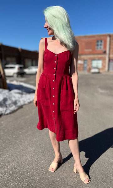 Thistlebird Dress - Geranium
