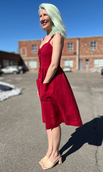 Thistlebird Dress - Geranium