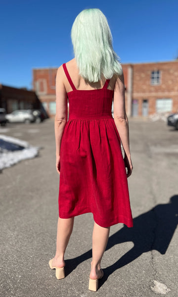 Thistlebird Dress - Geranium
