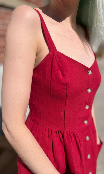 Thistlebird Dress - Geranium