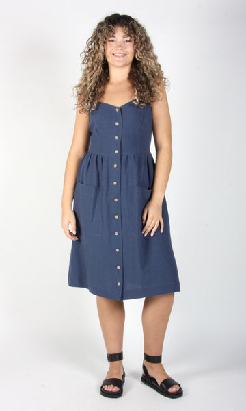SS709 - 4 - Thistlebird Dress - Dark Wash Denim
