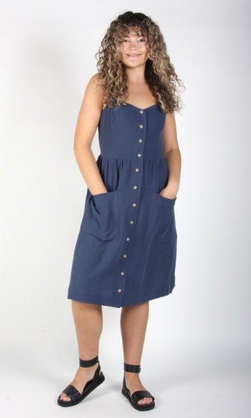 SS709 - 4 - Thistlebird Dress - Dark Wash Denim