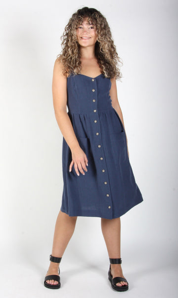 SS709 - 4 - Thistlebird Dress - Dark Wash Denim