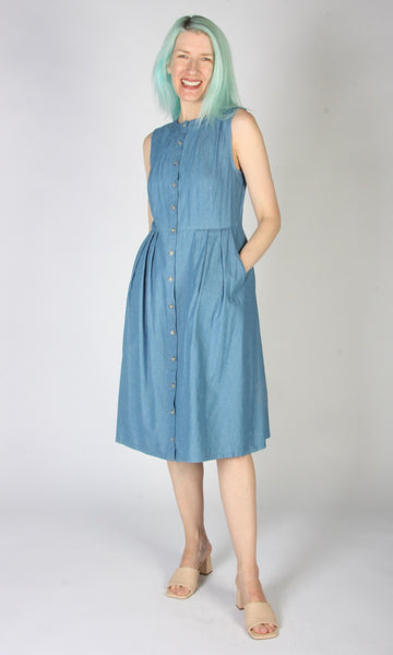 Thunder Pumper Dress - Medium Wash