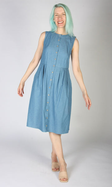 Thunder Pumper Dress - Medium Wash