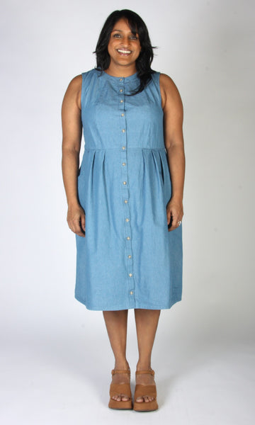 Thunder Pumper Dress - Medium Wash