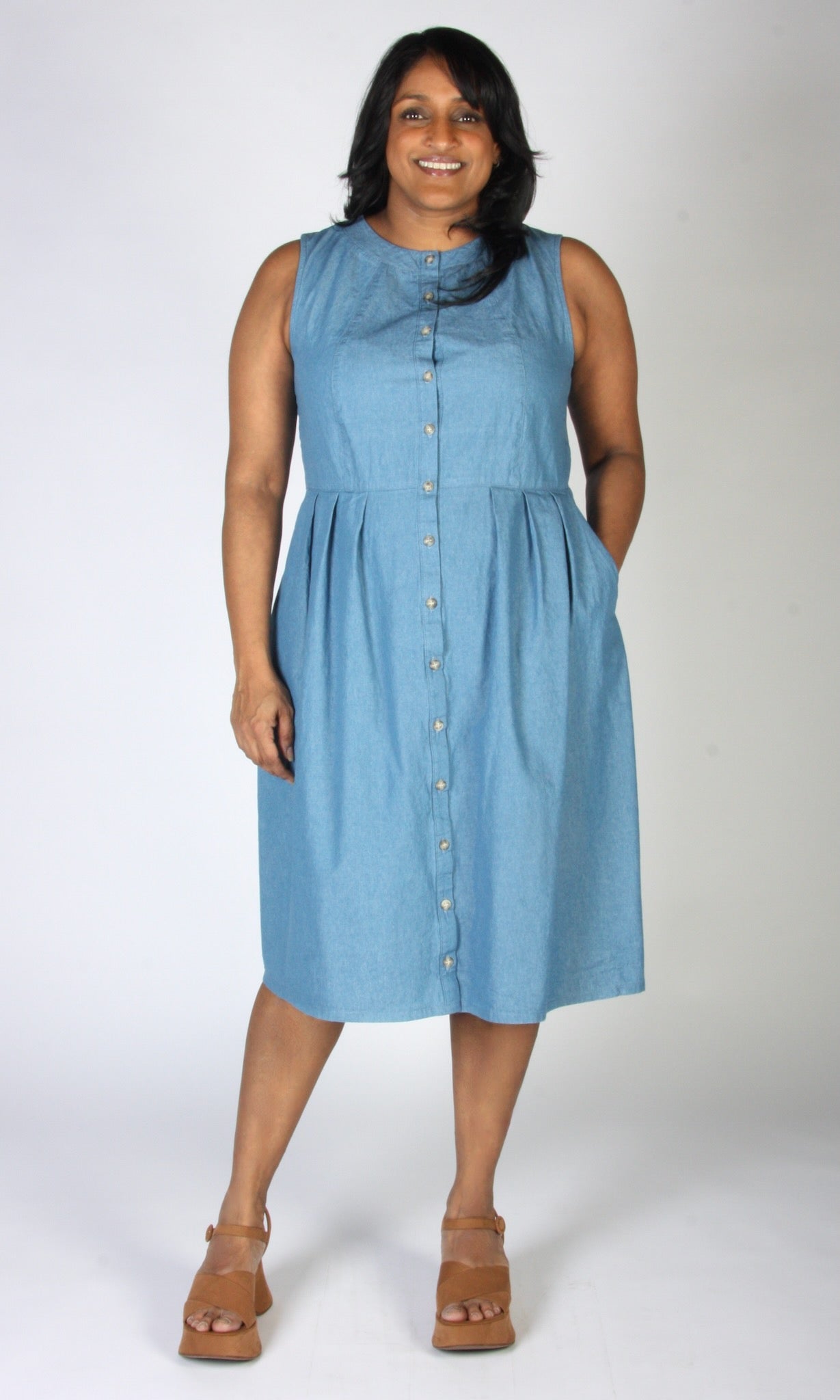 Thunder Pumper Dress - Medium Wash