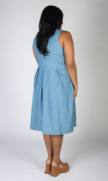 Thunder Pumper Dress - Medium Wash