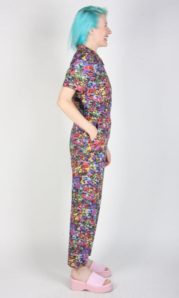 RN1330 - S - Twillick Jumpsuit - Flowerburst