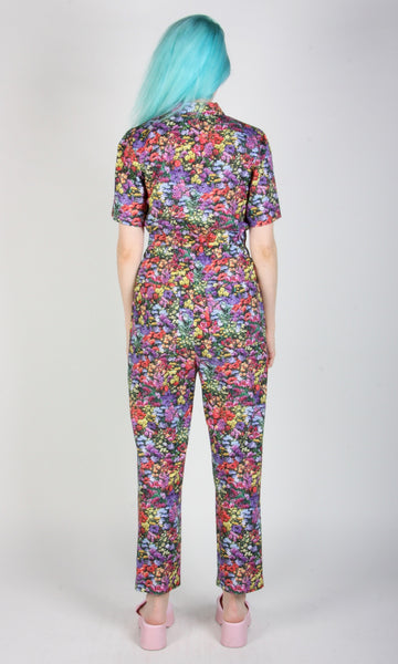 RN1330 - S - Twillick Jumpsuit - Flowerburst