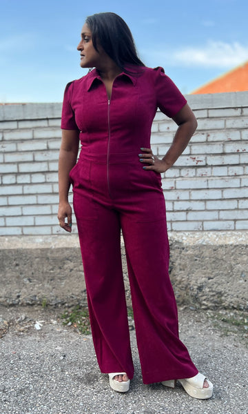 Tyrannulet Jumpsuit - Mulberry