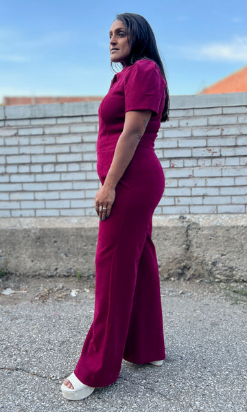 Tyrannulet Jumpsuit - Mulberry