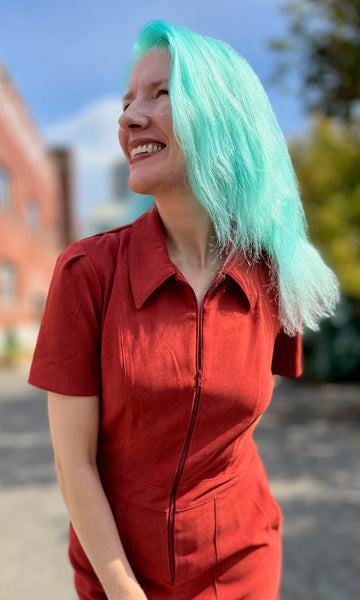 Tyrannulet Jumpsuit - Red Clay