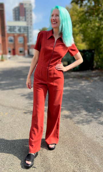 Tyrannulet Jumpsuit - Red Clay