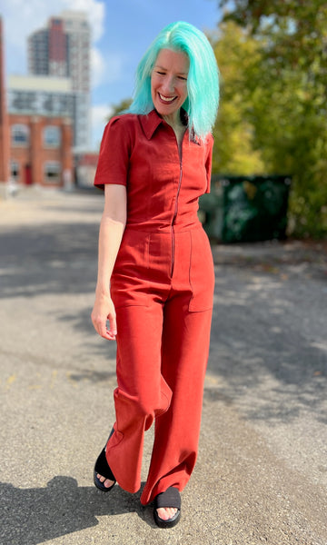 Tyrannulet Jumpsuit - Red Clay