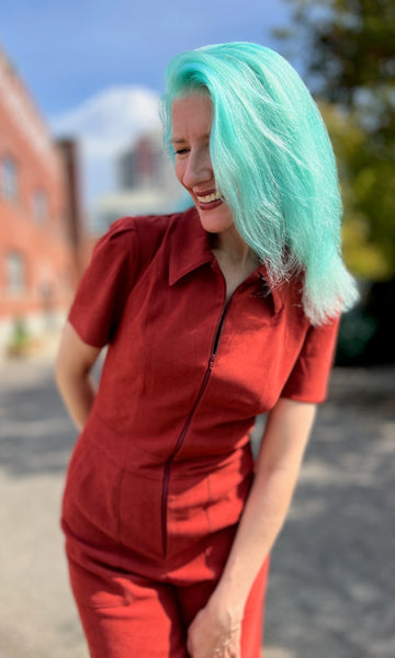 Tyrannulet Jumpsuit - Red Clay