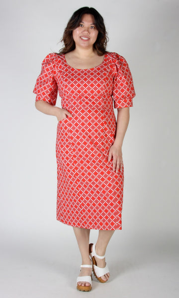 Veery Dress - Red Patches