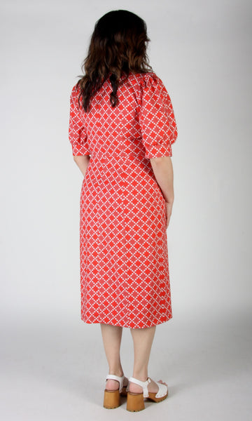 Veery Dress - Red Patches