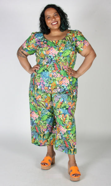 Whinchat Jumpsuit - Parrot Jungle