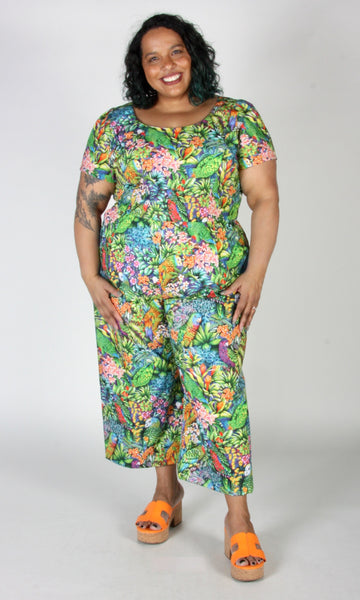 Whinchat Jumpsuit - Parrot Jungle