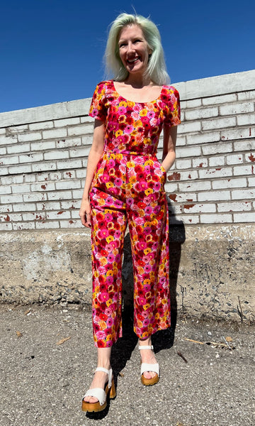 Whinchat Jumpsuit - Petal Party