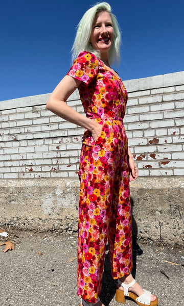 Whinchat Jumpsuit - Petal Party