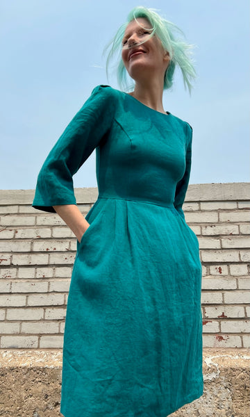 RN1742 - 2 - Whistling Snipe Dress - Teal