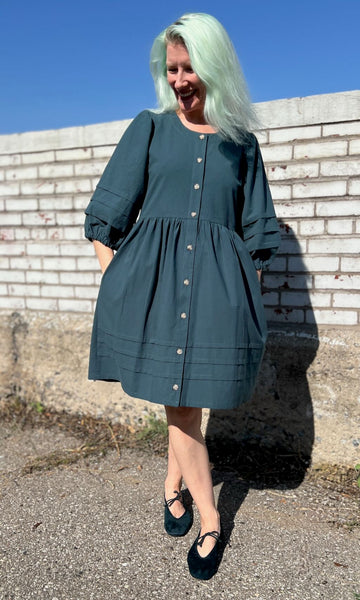 Willow Warbler Dress - Blue Spruce