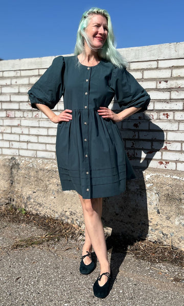 Willow Warbler Dress - Blue Spruce