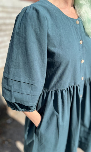 Willow Warbler Dress - Blue Spruce
