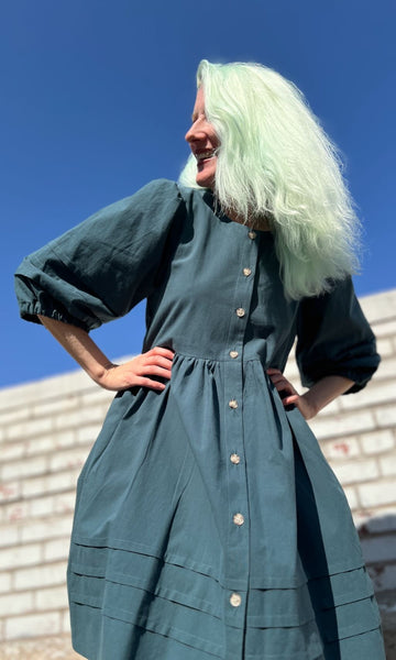 Willow Warbler Dress - Blue Spruce