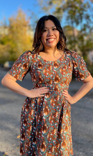 Winter Chippy Dress - Hare Berry