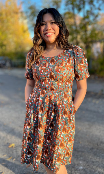 Winter Chippy Dress - Hare Berry