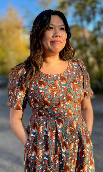 Winter Chippy Dress - Hare Berry