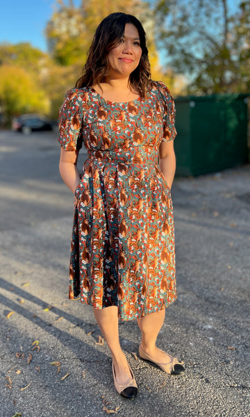 Winter Chippy Dress - Hare Berry