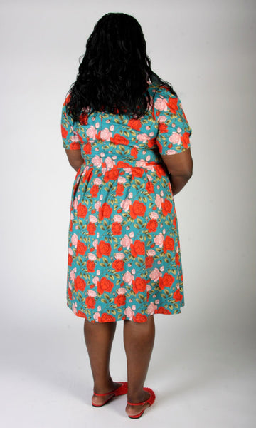 Winter Chippy Dress - Roses