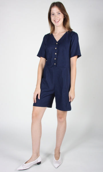 RN1584 - 8 - Wood Haunter Romper - Navy