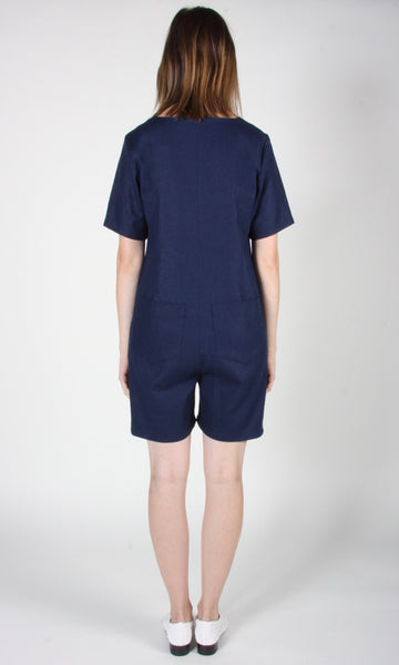 RN1584 - 8 - Wood Haunter Romper - Navy