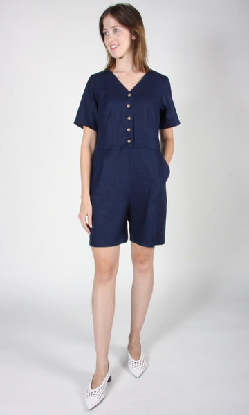 RN1584 - 8 - Wood Haunter Romper - Navy
