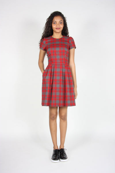 RN1325 - 8 - Woodnymph Dress - Red Plaid