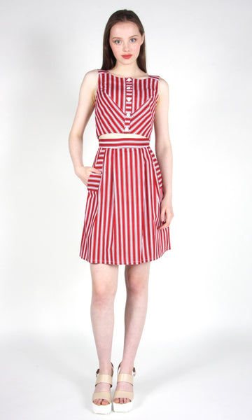 RN1605 - 14 - Iora Skirt - Red Stripes