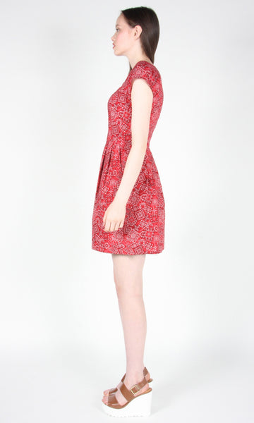 RN1296 - 10 - Waterthrush Dress - Red Bandana